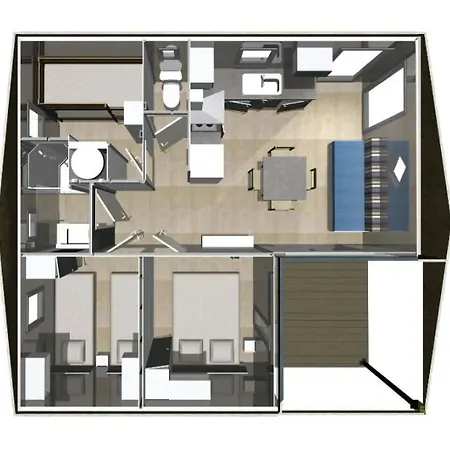 Zecamping 4 Etoiles 1km Piscine Couverte Club Enfant Locatif Tv 4*
